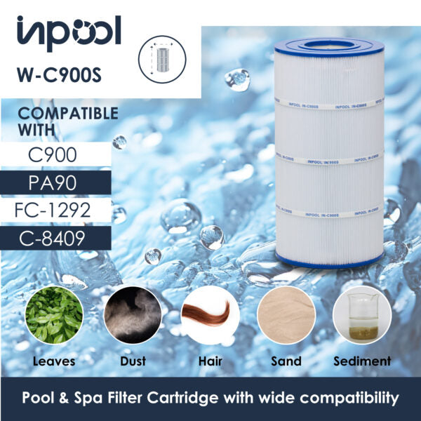 INPOOL IN-C900S POOL FILTER AND SPA FILTER CARTRIDGE