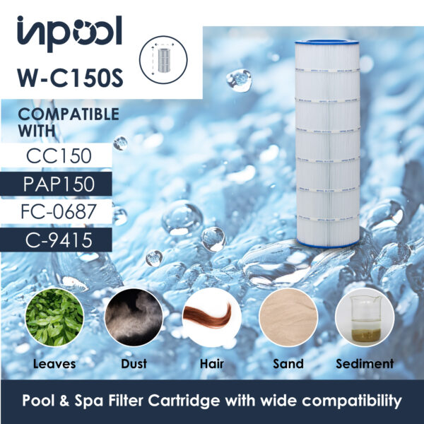 INPOOL IN-C150S POOL FILTER AND SPA FILTER CARTRIDGE