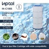 INPOOL IN-C100S POOL FILTER AND SPA FILTER CARTRIDGE