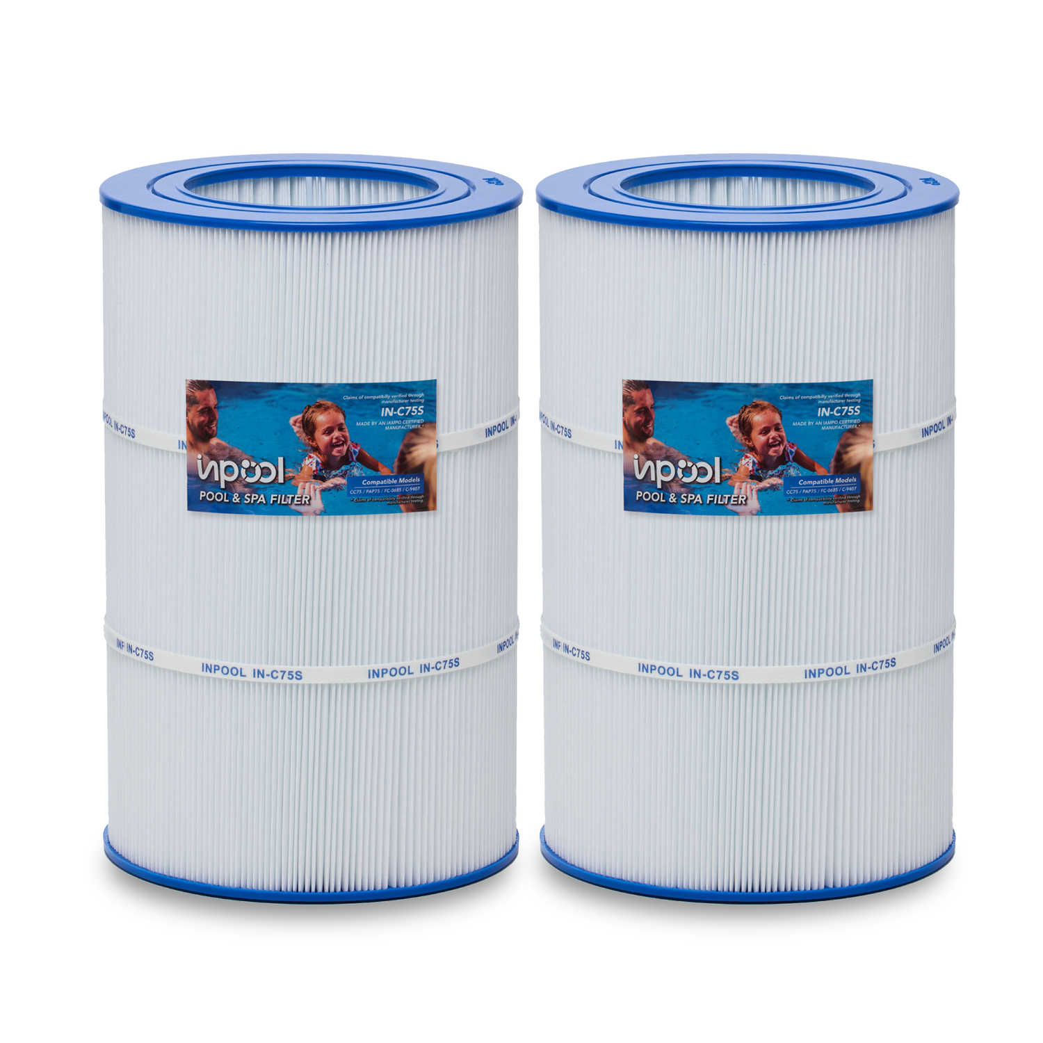 INPOOL IN-C75S POOL FILTER AND SPA FILTER CARTRIDGE