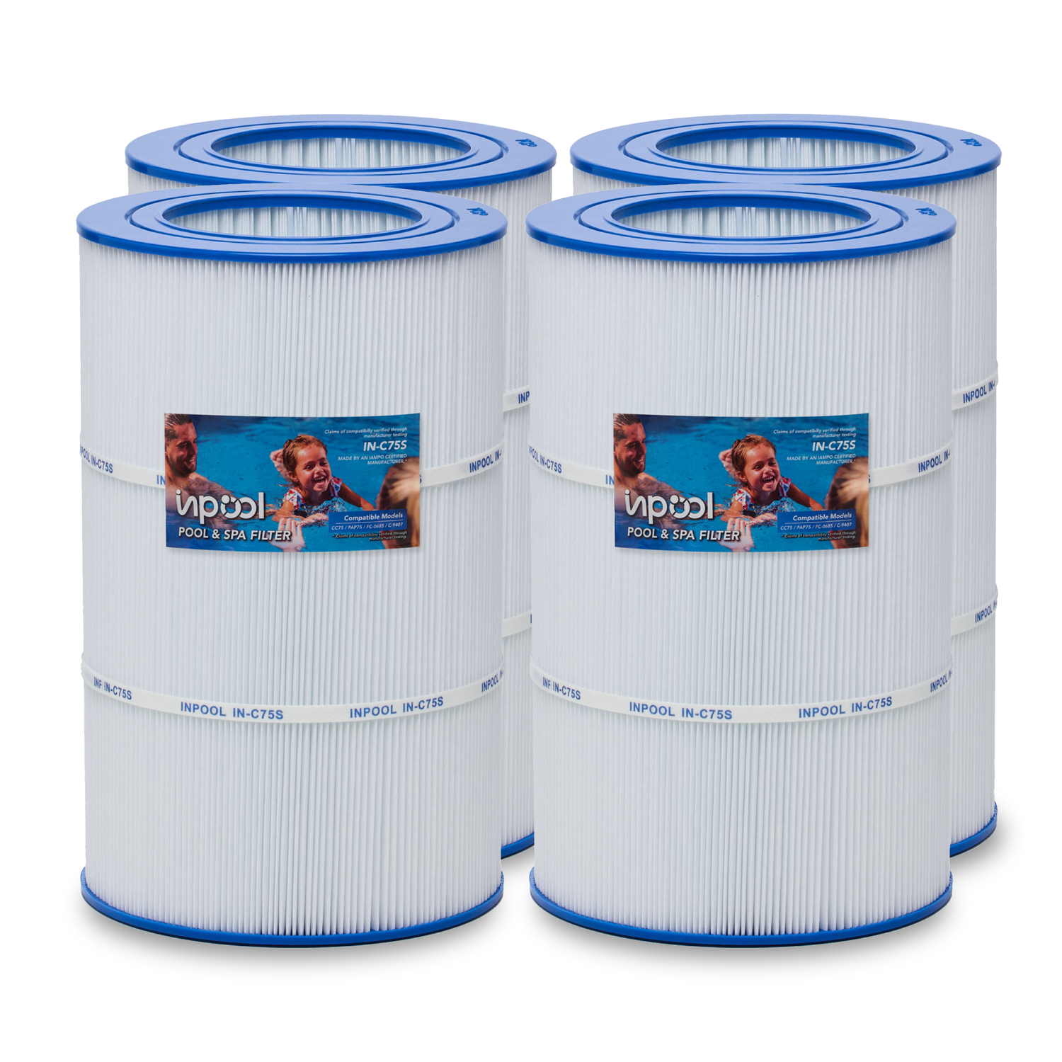 INPOOL IN-C75S POOL FILTER AND SPA FILTER CARTRIDGE