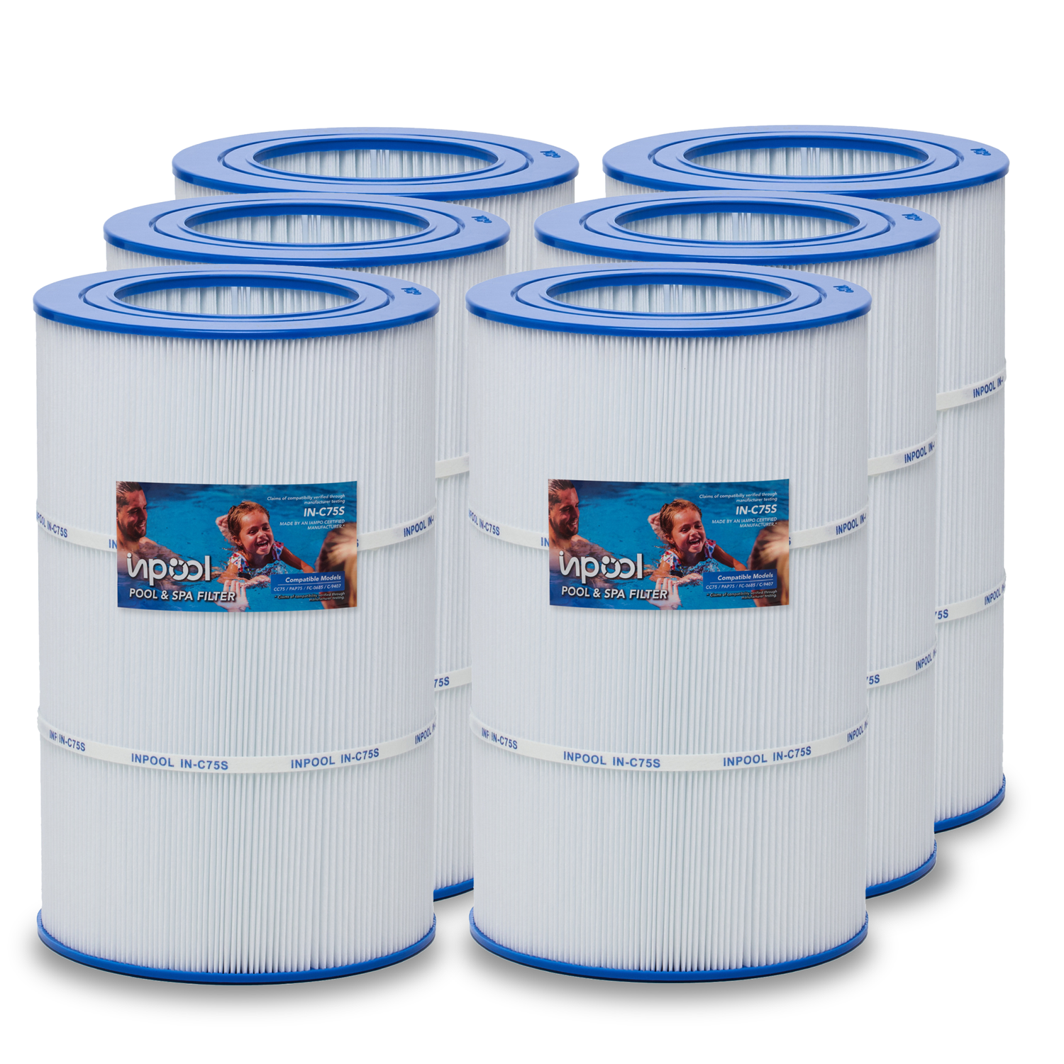 INPOOL IN-C75S POOL FILTER AND SPA FILTER CARTRIDGE